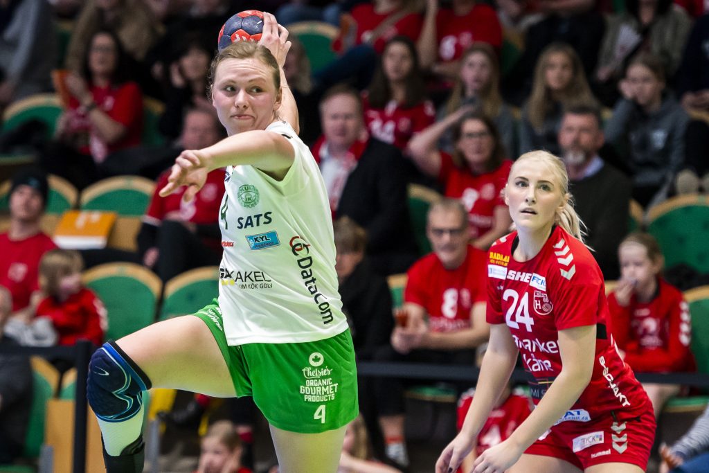 190315 Skurus Alexandra Bjärrenholt under handbollsmatchen i SHE mellan Höörs HK H65 och Skuru IK den 15 mars 2019 i Höör.
Foto: Christoffer Borg Mattisson / BILDBYRÅN / COP 261