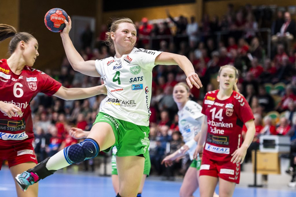 190315 Skurus Alexandra Bjärrenholt under handbollsmatchen i SHE mellan Höörs HK H65 och Skuru IK den 15 mars 2019 i Höör.
Foto: Christoffer Borg Mattisson / BILDBYRÅN / COP 261