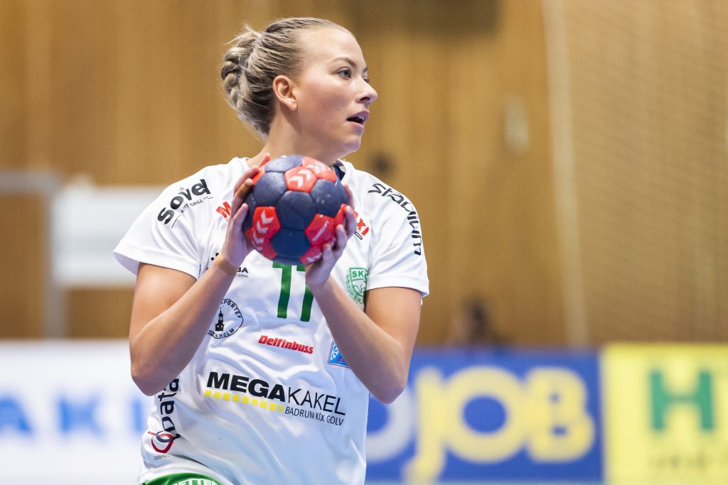 190315 Skurus Frida Rosell under handbollsmatchen i SHE mellan Höörs HK H65 och Skuru IK den 15 mars 2019 i Höör.
Foto: Christoffer Borg Mattisson / BILDBYRÅN / COP 261