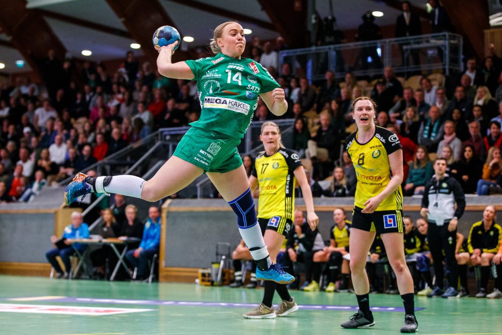 190513 Skurus Vilma Matthijs Holmberg under final 1 i SHE mellan Skuru och Sävehof den 13 maj 2019 i Stockholm.
Foto: Andreas L Eriksson / Bildbyrån / kod AE / Cop 106