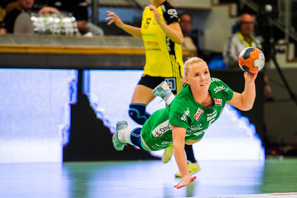 190519 Skurus Mathilda Lundström under final 3 i SHE mellan Skuru och Sävehof den 19 maj 2019 i Stockholm.
Foto: Jesper Zerman / BILDBYRÅN / Cop 234