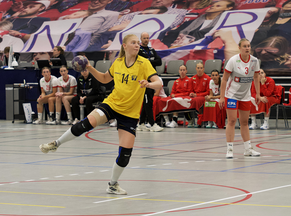 Hanna Lundvall mot Norge i SOC i juni 2025.