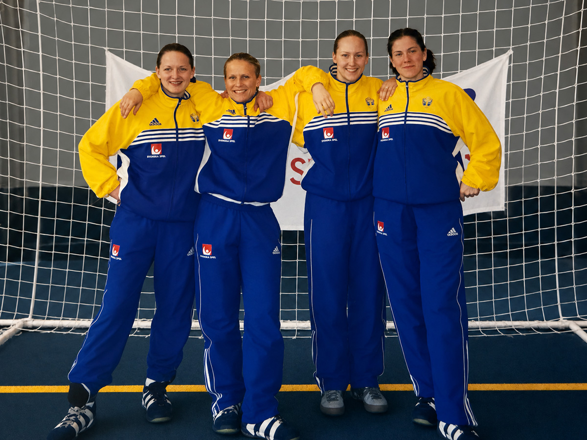 Therese Islas Helgesson, Anna Pettersson (idag westlind), Camilla Karlfors och Johanna Spanne.