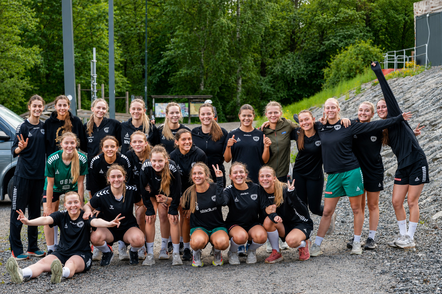 Nacka HK-truppen i Hammarbybacken