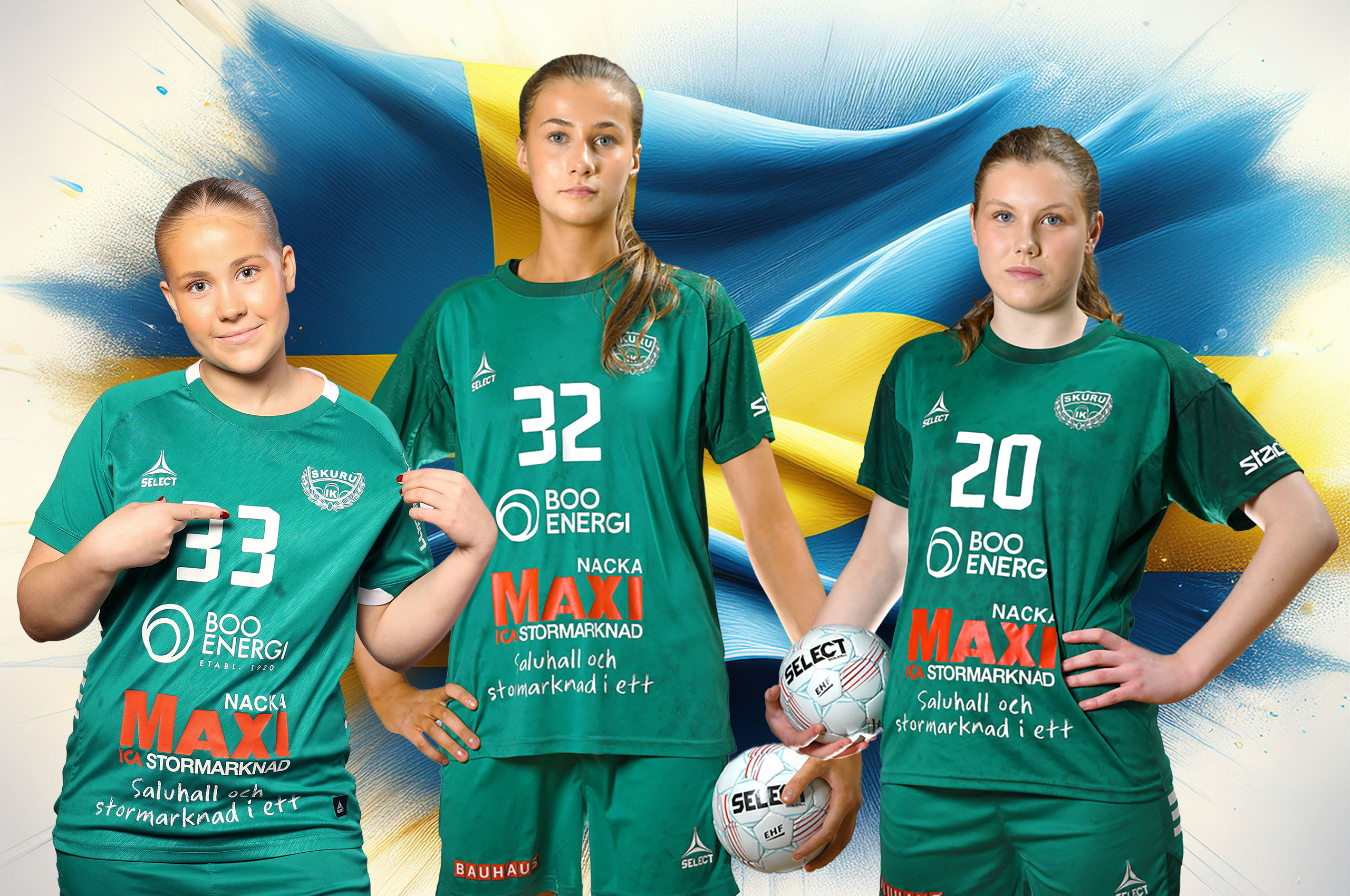 Isabella Herlitz, Nathalie Lindberg och Elsa Englund