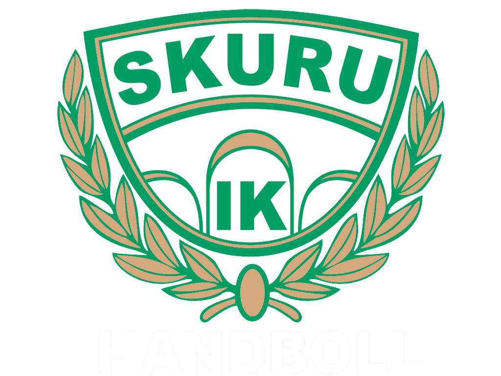 Skuru logotyp med vit text